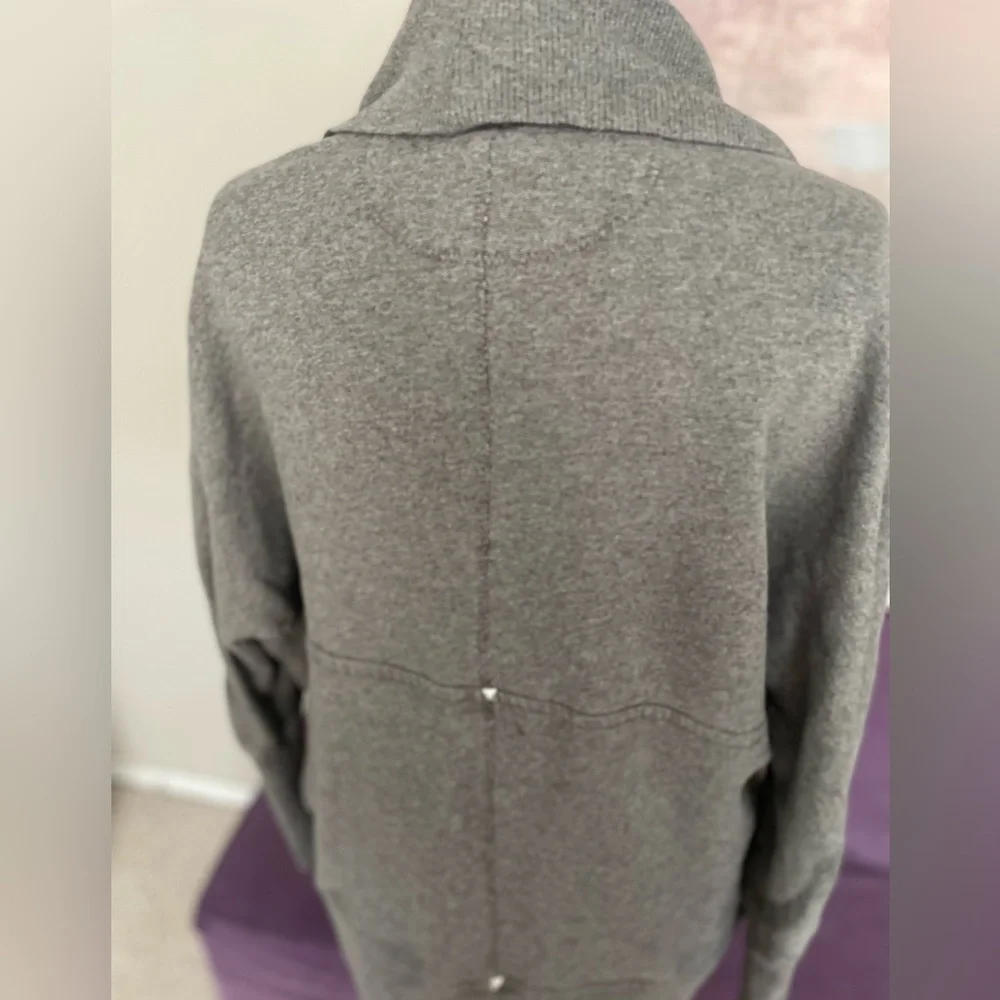 Aritzia Wilfred Cocoon Open Front Cardigan Sweat Shirt  Soft Gray Size  M‎ - Picture 5 of 10